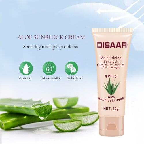 Facial Body Sunscreen Whitening Sunblock Skin Protective Cream Anti Aging Oil Control Aloe Moisturizing SPF 60 Skin Care