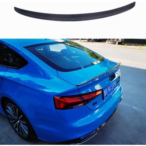 Carbon Fiber Rear Tunk Spoiler For AUDI A5 S5 RS5 Only Fit For 4Doors 2017 2018 2019 2020 2021 Wing Lip Spoilers Car Accessories