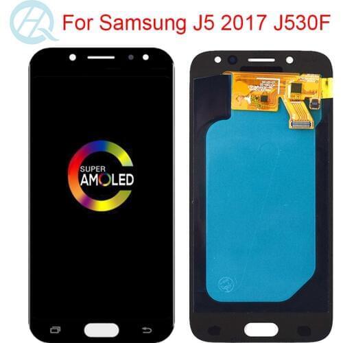 5.2" AMOLED LCD For Samsung Galaxy J5 Pro 2017 J530F J530FN J530G/DS Display With Frame Touch Screen Digitizer Assembly