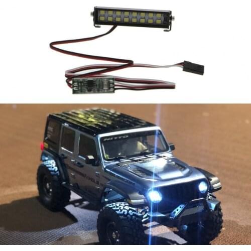 16 LED Beads High Brightness Simulation Climbing Car Double Row Metal Light