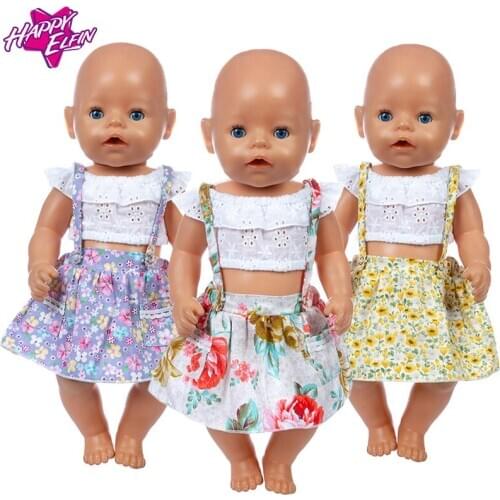 2020 New Fashion Dress Fit For 43cm Baby Reborn Doll 17 Inch Doll Clothes