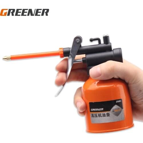 250ml 300ml 350ml 500ml Transparent Oil Can Oiler Lubrication Oil Plastic Machine Pump High Pressure Pump Oiler Grease Gun