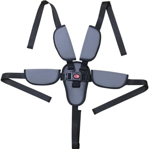 5 Point Harness Baby Stroller Accessories Stroller Belt Strap Cover Shoulder Pads Crotch for Kids Tricycle Car Seat Dinner Chair