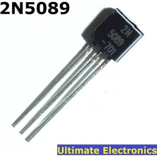50pcs 2N5089 TO-92 NPN General Purpose Transistor