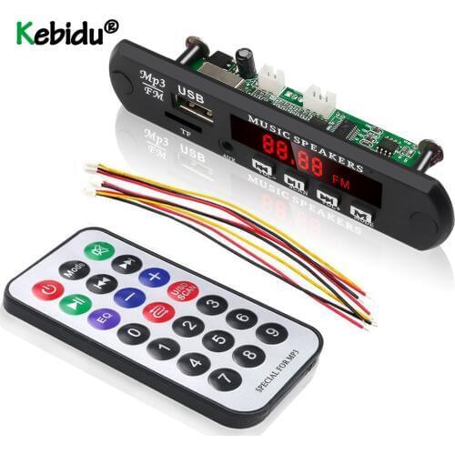Without Bluetooth MP3 WMA WAV Decoder Board MP3 Player Car Audio USB TF FM Radio Module 5V 12V With Remote Control For Car