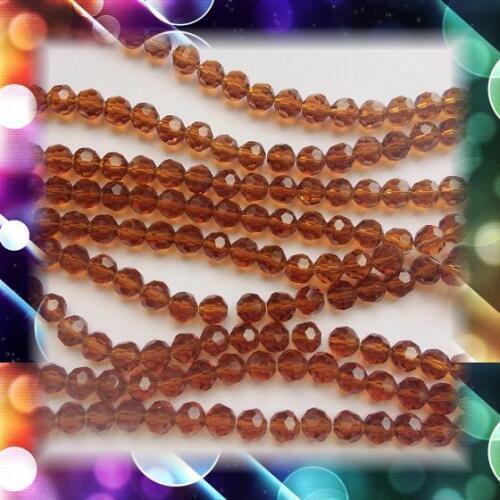 10mm 720pcs/bag Deep Amber DIY Crystal Balls Beads Charms Crystal Football Beads Accessories For Home Decoration