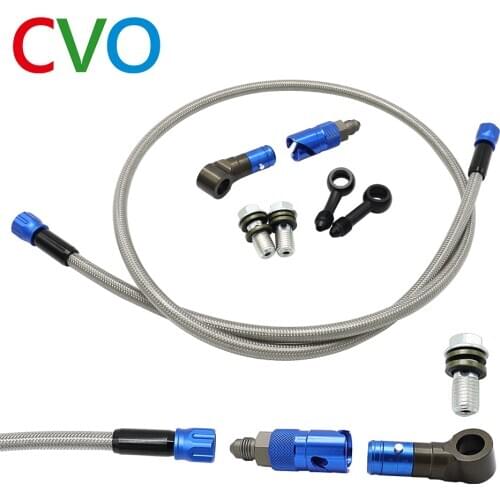 CNC aluminum alloy AN3 brake line oil quick release connection joint adapter kit brake pipe quick disassembly brake hose kit