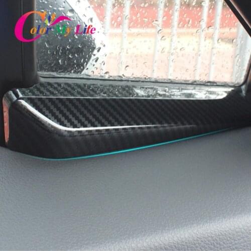 Color My Life Car Interior Inner Door Window A Pillar Trim Sticker for Toyota C-HR CHR C HR 2016 2017 2018 2019 2020 Accessories