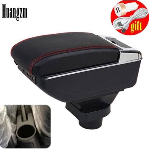 For Mitsubishi mirage Space Star armrest box central Store content Storage box USB interface