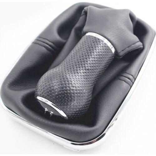 For VW MK4 GOlf 4 BORA JETTA 4 GTI 1999-2005 gear shift knob Sliver Black Cap 5 and 6 Speed 23 mm with Chrome Frame CNWAGNER