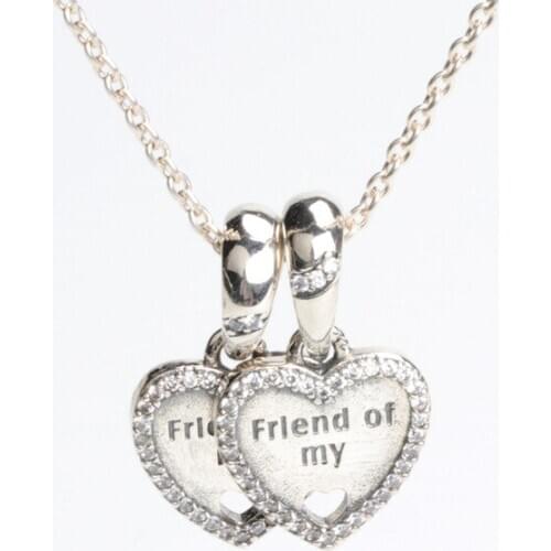 Heart-shaped Pendant S925 Sterling Silver New Friendship Heart Pendant
