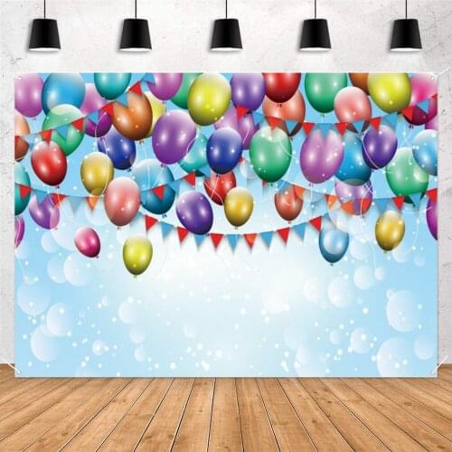 Party Background Table Decoration for Birthday Party Back to School Party Flying Balloons Photo Backdrop