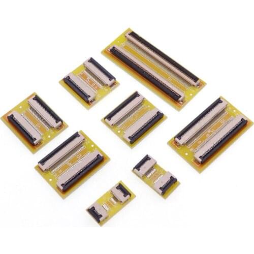 5PCS FPC FFC Flexible Flat Cable Extension Board Connector 0.5mm Pitch 4 6 8 10 12 14 16 20 22 24 26 30 34 36 40 45 50 60 Pin