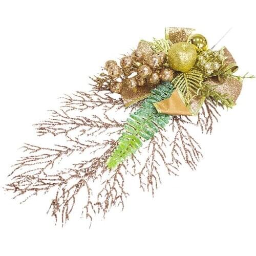 Artificial Christmas Leaf Plastic Pine Cones Berry Artificial Leaf Xmas Tree Decor Accessories Photography Props Party Supplies