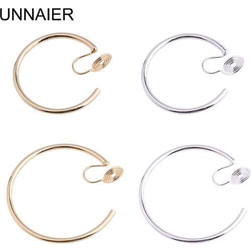 Ear clip female design sense, simple and new painless ear clip ring mosquito coil plate, no hole in summer, high sensemer