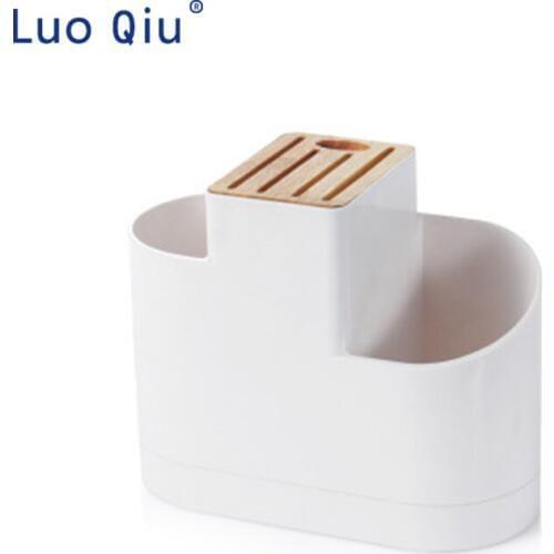 Multi-function tableware storage rack vegetable knife stand household oak knife stand kitchen utensils shelf tool holder