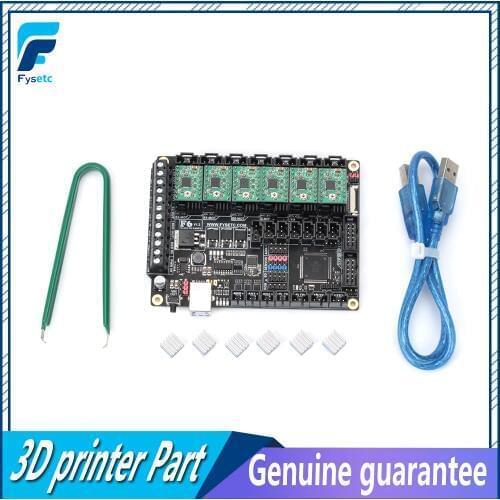 FYSETC F6 Board ALL-in-one Electronics Solution F6 V1.3 For 3D Printer CNC Devices+6pcs A4988 Green/Red Stepper Motor Driver