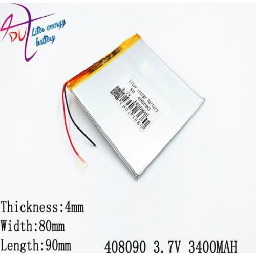 Size 3.7V 3500MAH 408090 Lithium polymer Battery with Protection Board For PDA Tablet PCs Digital Products Fr