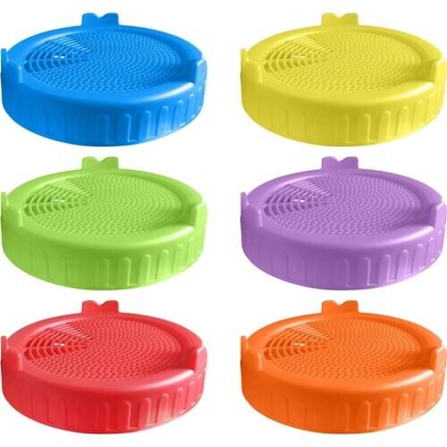 Food Grade Mesh Sprout Cover Kit, Seed Crop Germination, Vegetable Silicone Sealing Ring Lid for Mason Jar