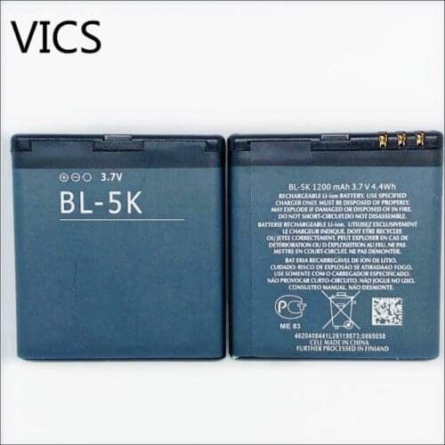 Replacement Bateria BL-5K Battery For Nokia C7 N85 N86 N87 X7-00 C7-00 C7 X7 Battery 5K BL5K