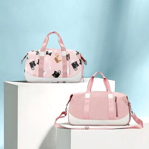 Female Travel Bag Portable Business Trip Storage Bag Sports Fitness Portable Handbag Travel Bag Can Be Set With Trolley Case