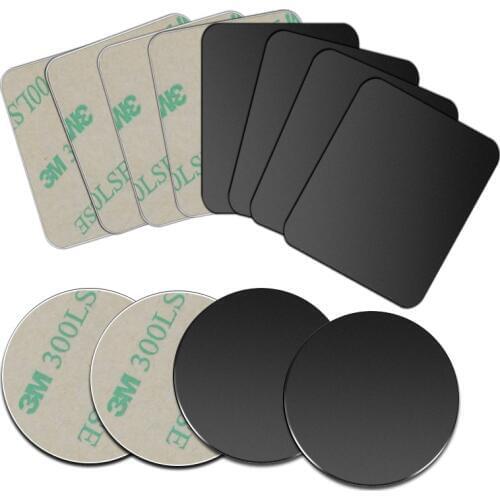 Universal Magnet Holder Accessories Replacement Metal Plate Magnetic Car Phone Holder Stand for GPS MP3 with 3M Adhesive