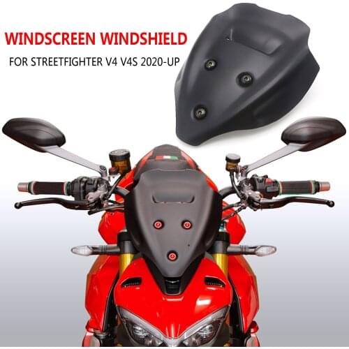 For DUCATI Streetfighter V4 V4S 2020 2021 Motorcycle Windshield Windscreen Air Wind Deflector Motorcycle Accessories