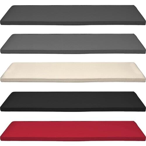 120x42cm Outdoor/Indoor Waterproof Bench Seat Cushion Garden Patio Furniture Removable Cover Seat Pads 3 Seater Long Cushion
