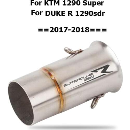 For SUPERDUKE R GT 1290 Motorcycle Exhaust Pipe Middle Link Pipe Muffler for DUKE 1290 Middle Connector 60.5mm 72mm Adapter