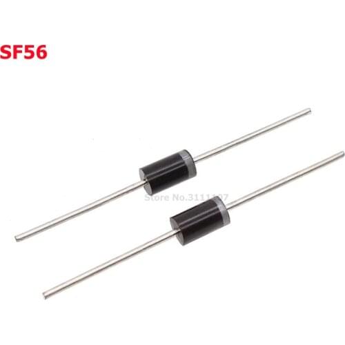20PCS/LOT Rectifier Diode 5A 400V DO-27 SF56 New And Original