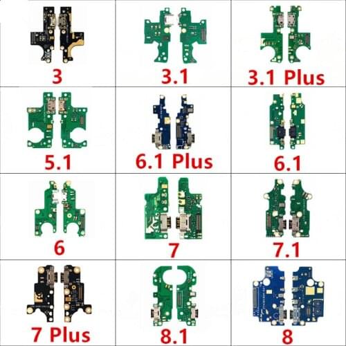 USB Charging Charger Dock Port Board Flex Cable With Mic For Nokia 2 2.1 3 3.1 5 5.1 6 6.1 7 7.1 8 8.1 Plus X5 X6 X7 2017 2018
