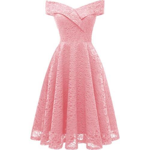 Women Dresses 2021 Slash Neck Summer Lace Dress Ladies Casual Dress Vestidos DX181211