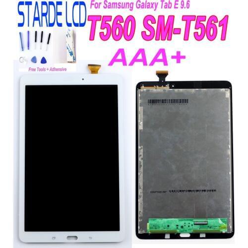 STARDE LCD For Samsung Galaxy Tab E 9.6 SM-T560 T560 SM-T561 LCD Display Touch Screen Digitizer Panel Tablet Assembly Repair Par