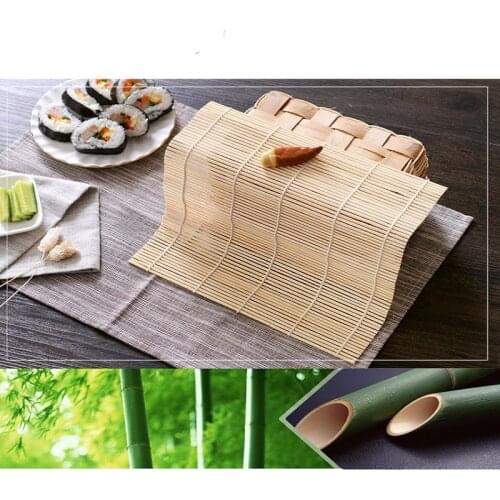 1Pcs All Natural Bamboo Sushi Maker DIY Rice Rolling Mat Rice Making Mold Tools Japanese Sushi Hand Maker Tool Kitchen Accessory
