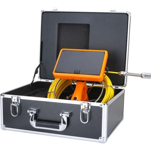 30m Handheld Industrial Pipe Sewer Inspection Video Camera with Meter Counter/DVR Video record/WIFI wireless/7inch Touch Screen