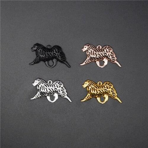 4 Colors New Hollow Brussels Griffon Pendants Without Chain
