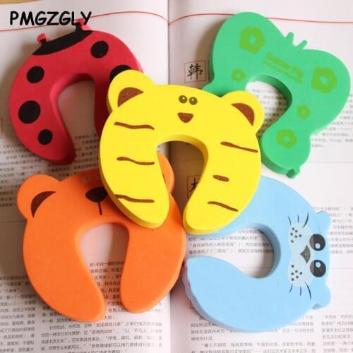 5Pcs/Lot Baby Safety Gate Products Saftey Animal Newborn Care Cabinet Locks Straps Baby Security Door Card Protection Tools