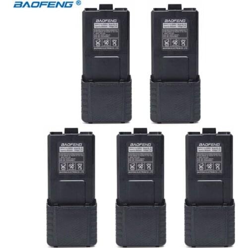 5pcs Original BAOFENG UV-5R BL-5L 7.4V 3800mAh Li-ion High Capacity Battery For Baofeng Walkie Talkie UV-5R Series Two Way Radio