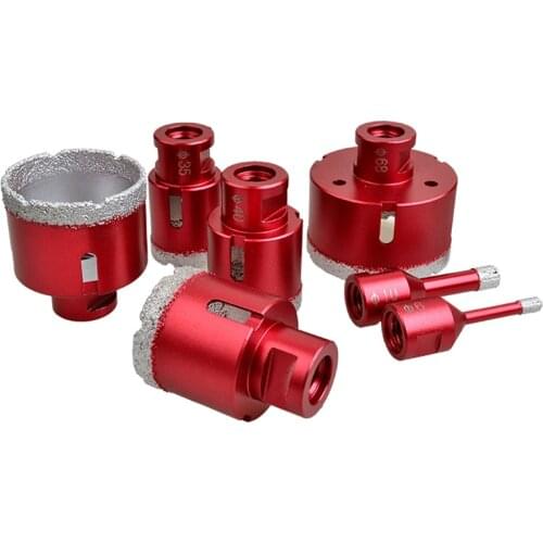 6-75mm M14 Vacuum Brazed Drill Bit High Hardness Less Resistance Hole Saw Cutter for Marble Concrete Au17 20 Dropship