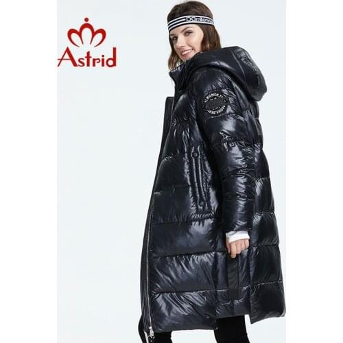 Astrid 2019 Winter new arrival down jacket women with a hood fashion style color black long winter for women AR-3037