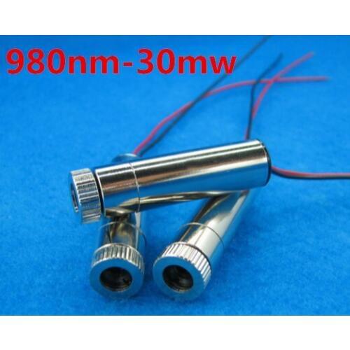 Free Ship Point light Type/Cross light Type/One word light Type 3-4V DC 980nm-30mw laser-laser Module-Far Infrared laser Module