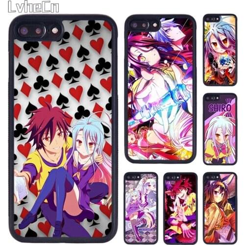 LvheCn No Game No Life Phone Case For iPhone 5 SE 6s 7 8 Plus 11 12 Pro X XR XS Max Samsung galaxy S7 S8 S9 S10 Plus Shell