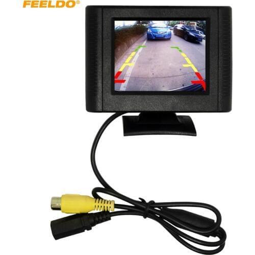 FEELDO Digital 2.5inch Detachable RCA Video View TFT LCD Monitor For DVD Rearview Parking Sensor Camera #FD-1365