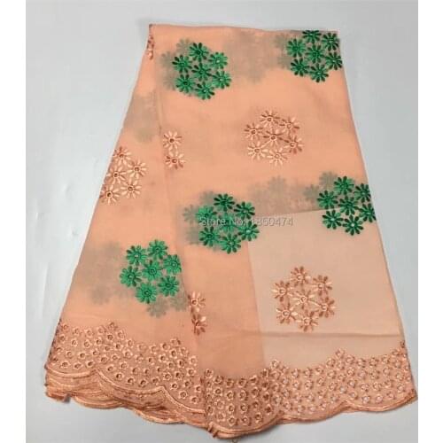 Cheap High Quality Swiss Voile Laces In Switzerland Hollow Out African Dry Cotton Lace Fabric 6 Color Nigerian Voile Lace YCS-1