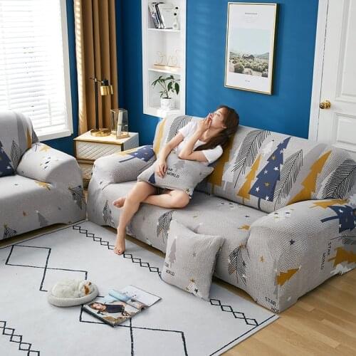 Elastic Sofa Cover Stretch Plaid Sofa Covers for Living Room Fully-wrap Couch Chair Cover Armchair Anti-dust Furniture Protector