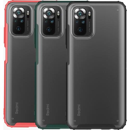 Hybrid Slim Armor Case For Xiaomi Redmi Note 10S Drop resistance Clear Transparent Back Cover Shield Defender