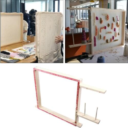 SQUARE TUFTING GUN RUG FRAME SUITABLE FOR USE WITH TUFTING GUNS