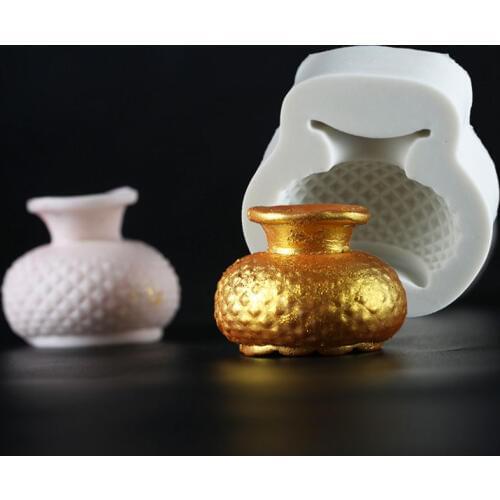 Classic Flower Vase Silicone Mold Fondant Mould Cake Decorating Tools Chocolate Gumpaste Molds, Sugarcraft, Kitchen Accessories