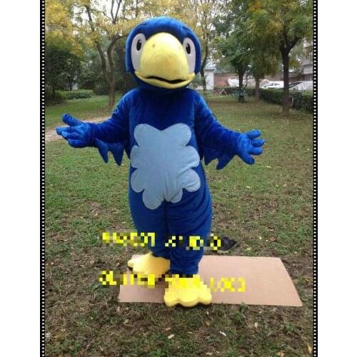 Halloween Blue Bird Mascot Costume Fancy Anime Kits Fancy Dress Cosplay Carnival Christmas Cartoon Character Mascot Costume Gift