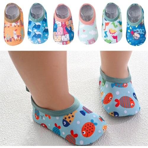 Summer Baby Kids Cartoon Swim Water Shoes Barefoot Aqua Socks Non-Slip Shoes Boys Girls Swimming Shoes For Pool Beach Surf Shoes